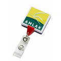 Jumbo Patriot Square Retractable Badge Reel (Chroma Digital Direct Print)